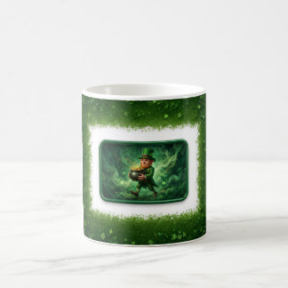Leprechaun Carrying Pot Of Gold Coffee Mug