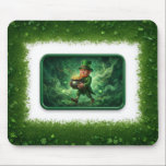 Leprechaun Carrying Pot Of Gold Mouse Pad<br><div class="desc">Leprechaun Carrying Pot Of Gold - Mouse Pad</div>