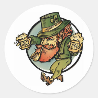 Leprechaun Classic Round Sticker