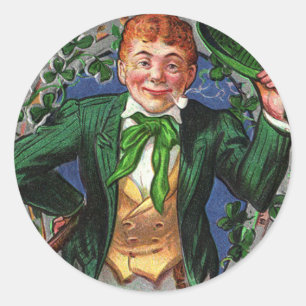Leprechaun Classic Round Sticker