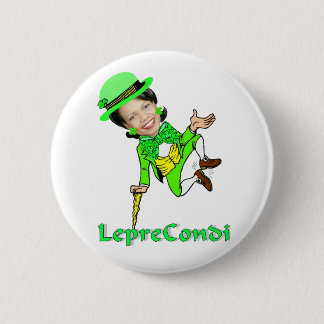 Leprechaun Condoleezza St. Patrick's Day 2 Inch Round Button