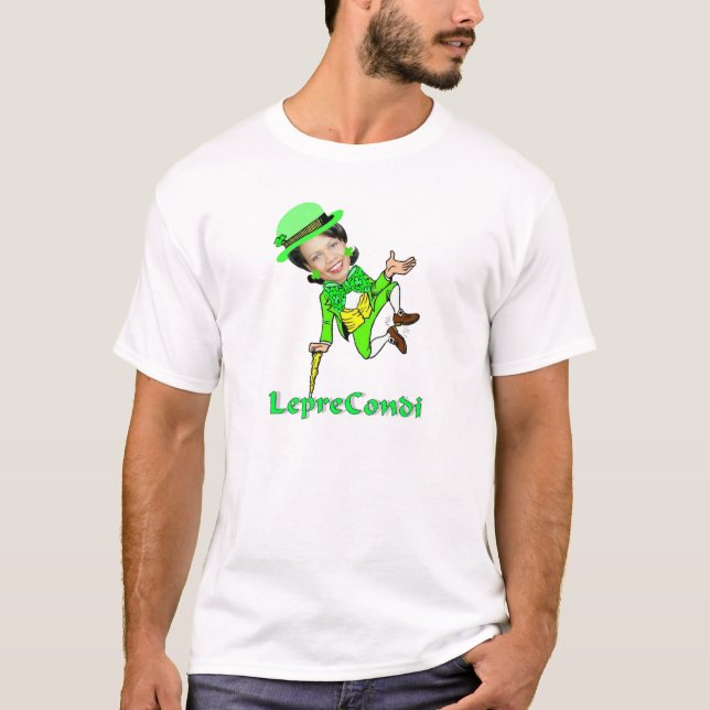 Leprechaun Condoleezza St Patricks Day T-Shirt (Front)