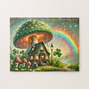 Leprechaun Cottage Puzzle, Irish Legend Folklore Jigsaw Puzzle