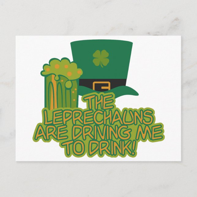 Leprechaun custom postcard (Front)