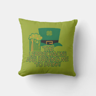 Leprechaun custom throw pillow