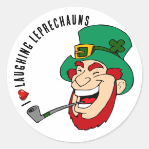Leprechaun Day Classic Round Sticker