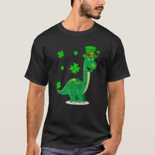 Leprechaun Dinosaur Shamrock St Patricks Day Anima T-Shirt