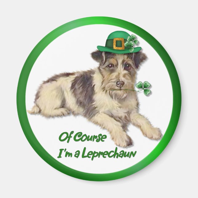 Leprechaun Dog Magnet (Front)