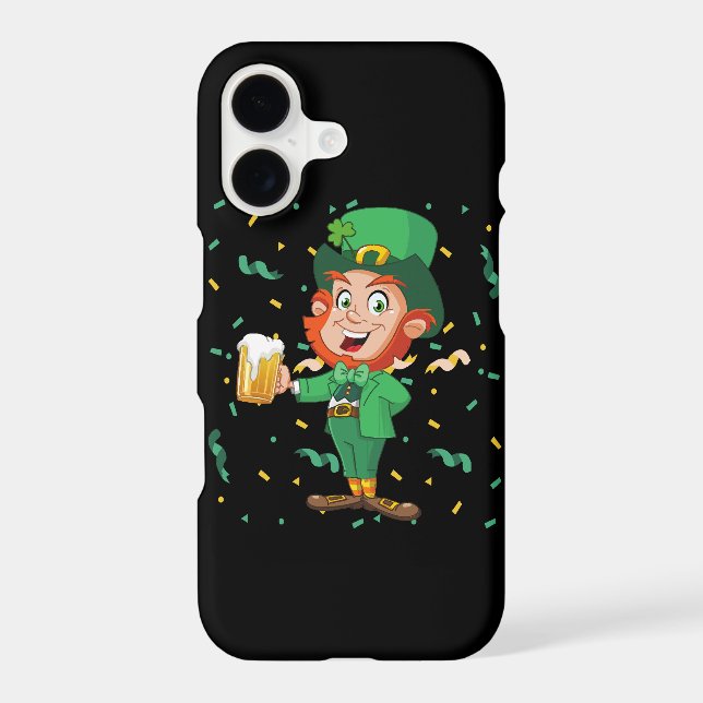 Leprechaun Drinking Beer St. Patrick's Day (Back)