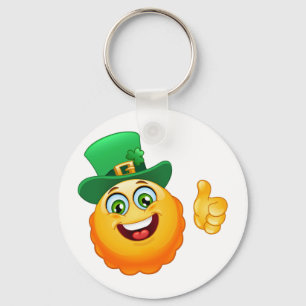 leprechaun emoji keychain