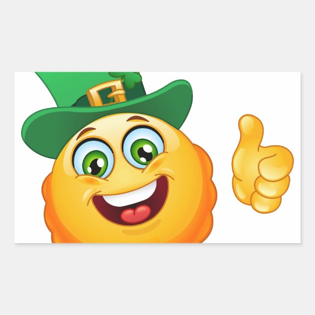 leprechaun emoji sticker (Front)