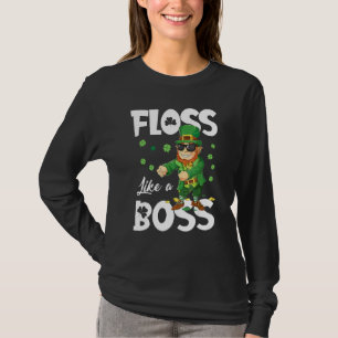 Leprechaun Floss Like A Boss St Patricks Day Boys T-Shirt