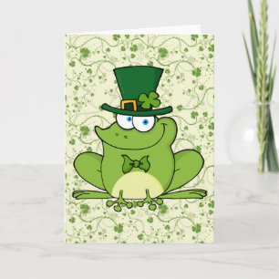 LEPRECHAUN FROG GREETING CARD