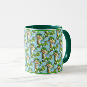 LEPRECHAUN GIRAFFE, COLORFUL ST. PATRICK'S DAY MUG
