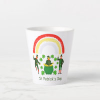 Leprechaun Gold Pot Rainbow St Patrick's Day 