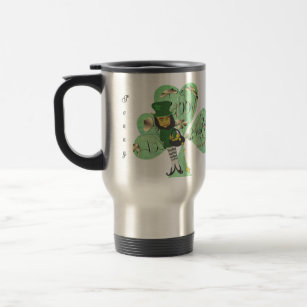 Leprechaun "Happy St. Patrick's Day"  Travel Mug