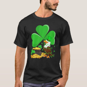 Leprechaun Hat Shamrock Leaf Eagle Bird St Patrick T-Shirt