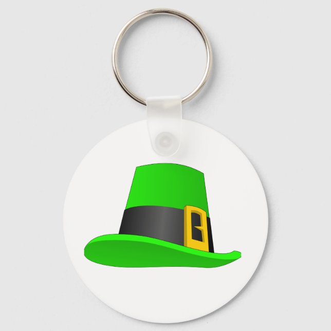 Leprechaun Hat With Buckle Keychain (Front)