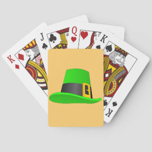 Leprechaun Hat With Buckle Playing Cards