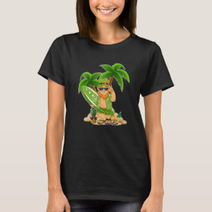 Leprechaun Hawaiian Surfing St Patricks Day Hawaii T-Shirt