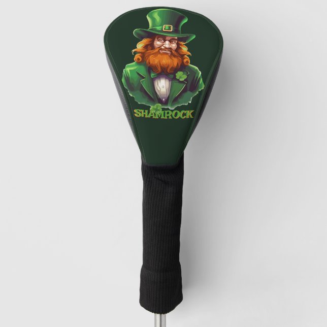 Leprechaun Hideaway Golf Head Cover (Front)