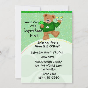 Leprechaun Hunt  Invitation