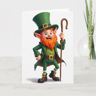 Leprechaun Illustration Art Card