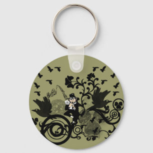 Leprechaun in Black Keychain