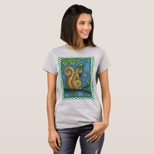 LEPRECHAUN IRISH SQUIRREL, ST. PATRICK'S DAY Lucky T-Shirt