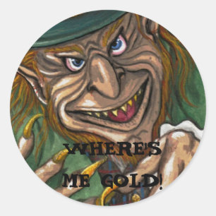 LEPRECHAUN Irish Sticker
