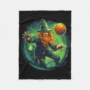 Leprechaun Irland Irish For A Sketll Player 1 Fleece Blanket