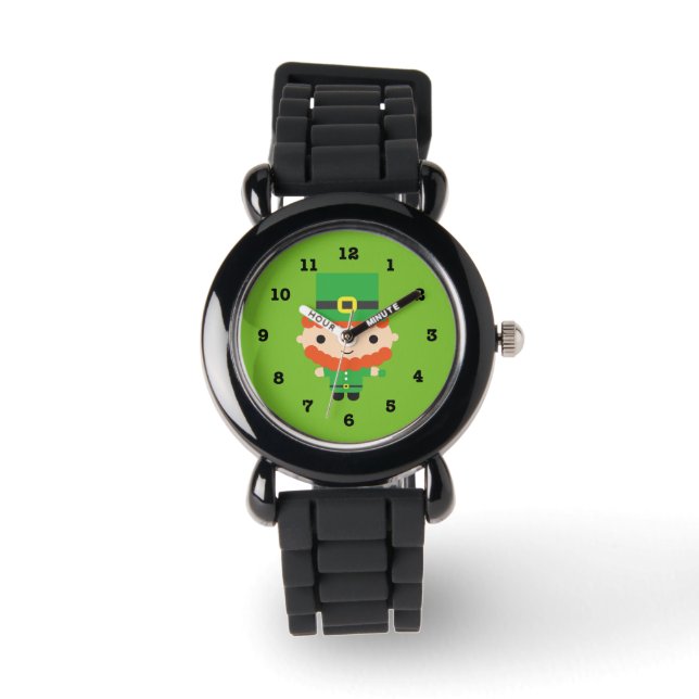 Leprechaun La montre de l'enfant (avec chiffres) (Recto)