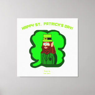 Leprechaun Magic Wrapped Canvas