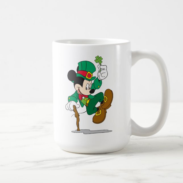 Leprechaun Mickey Mouse | St. Patrick's Day Coffee Mug (Right)