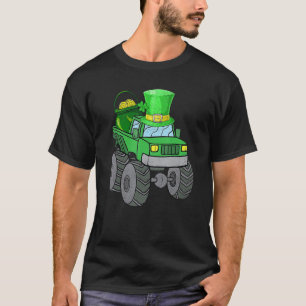 Leprechaun Monster Truck Shamrock St Patrick Day B T-Shirt