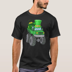 Leprechaun Monster Truck Shamrock St Patrick Day B T-Shirt