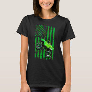 Leprechaun Monster Truck St Patrick Day American F T-Shirt