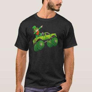Leprechaun Monster Truck St Patricks Day Lucky Boy T-Shirt