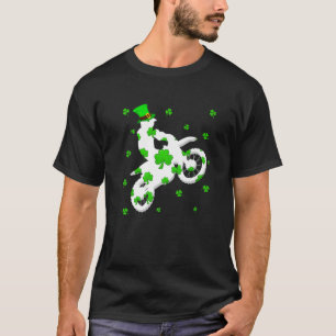 Leprechaun Motocross Sports Lover Shamrock St Patr T-Shirt