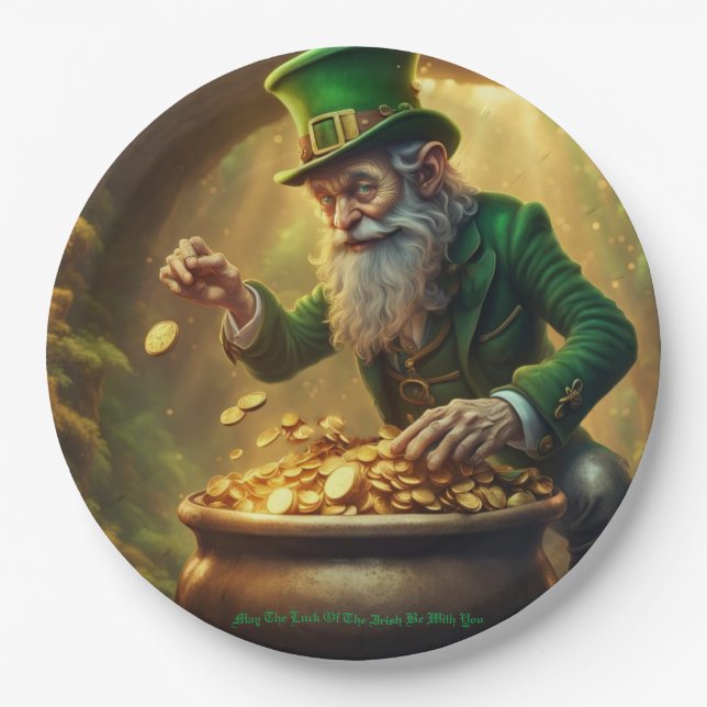 Leprechaun Paper Plate (Front)