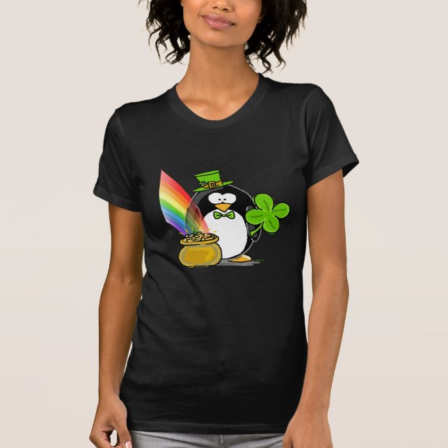 Leprechaun Penguin T-Shirt (Front)