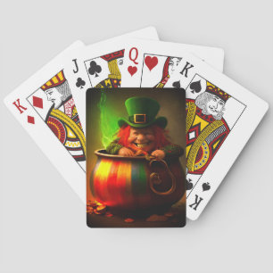 Leprechaun playing cards