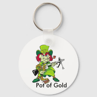 leprechaun, Pot of Gold Keychain