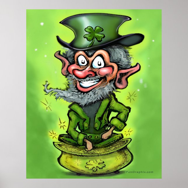 Leprechaun Pot of Gold Poster (Front)
