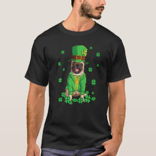 Leprechaun Pug St Patrick's Day Shamrock Dog T-Shirt