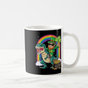 Leprechaun Riding Dinosaur St Patricks Day Boys Me Coffee Mug