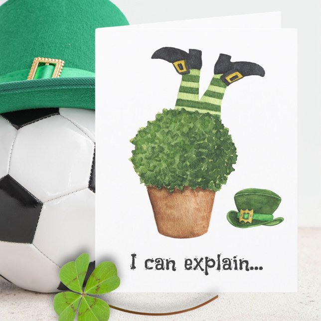 Leprechaun Shenanigans Funny St Patricks Day Card (Creator Uploaded)