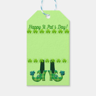 Leprechaun Shoes St Patrick's Day Gift Tags