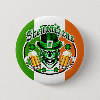 Leprechaun Skull: Shenanigans 3 2 Inch Round Button