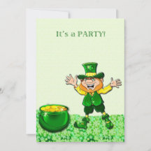 Leprechaun St. Patrick's Day Invitation